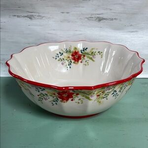 ❤️Pioneer Woman Holiday Cheer 10” serving Bowl EUC